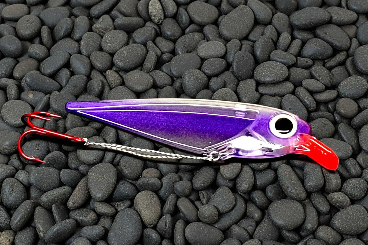 FlatFin Minnow 'Purple Racer' Salmon Trolling Lure