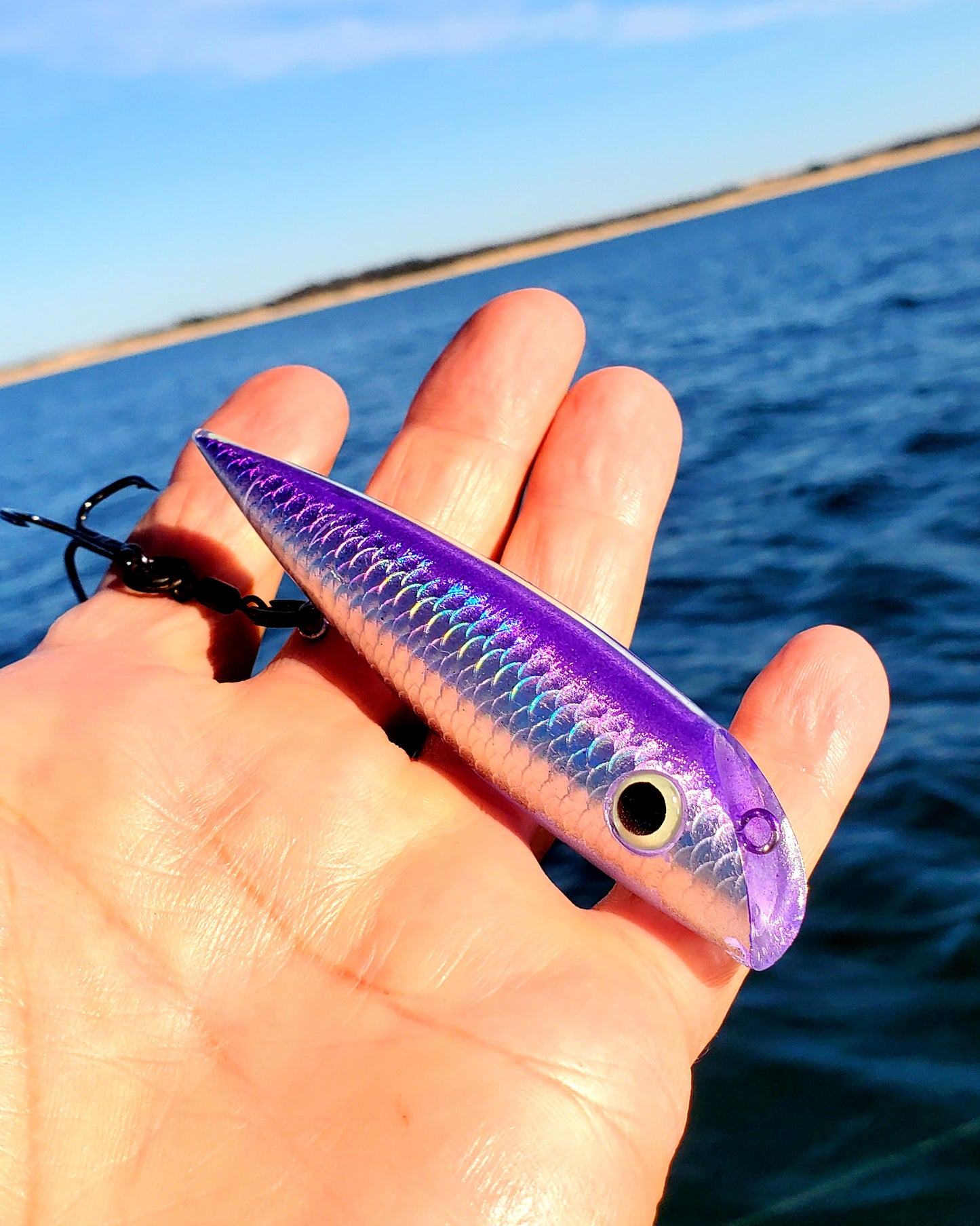 FishGunn Salmon Trolling Plug 'Purple Flash'