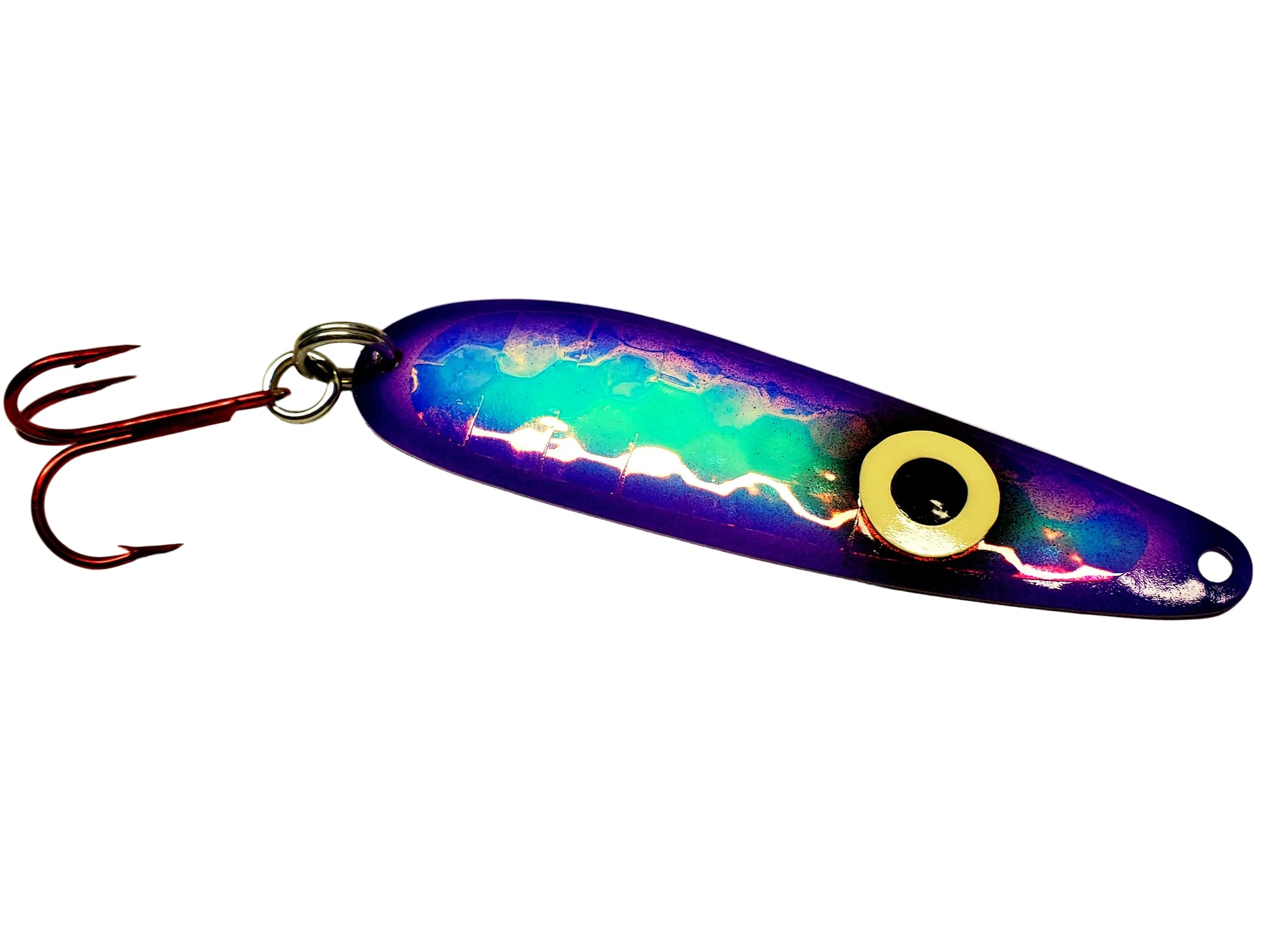 SuperGlow Salmon Trolling Spoon - 'BB-Gunn Barney' - Regular