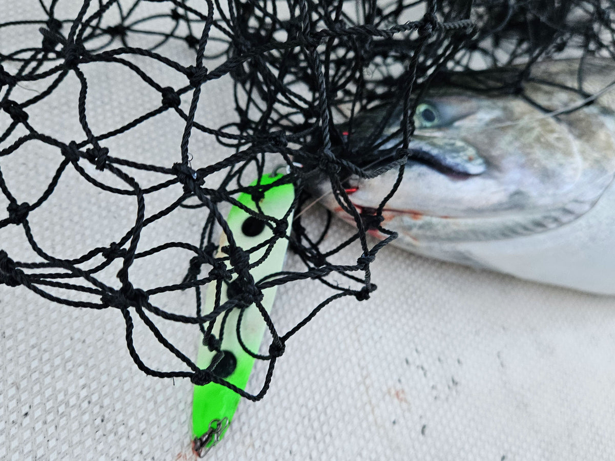 UltraMega Glow 'Green Scooter' Custom Salmon Spoon