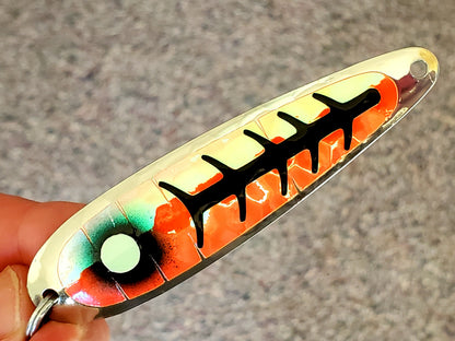 SuperGlow Salmon Trolling Spoon - 'Magma'