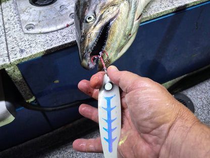 SuperGlow Salmon Trolling Spoon - 'Pearl Zombie'