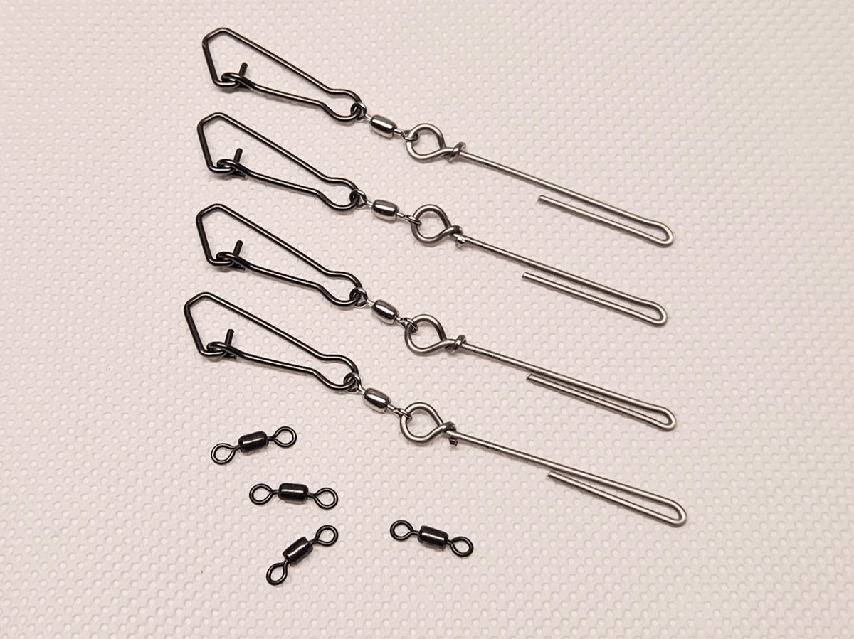 4pcs - Cannonball Sinker Hangers - Downrigger Substitute