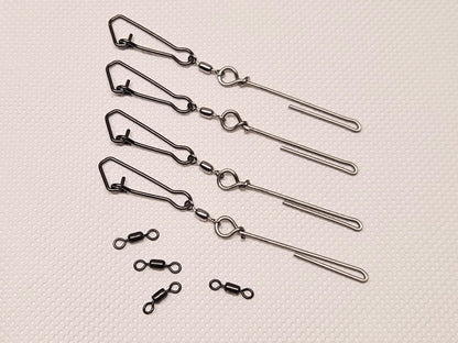 4pcs - Cannonball Sinker Hangers - Downrigger Substitute