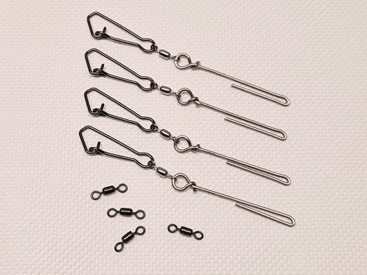 4pcs - Cannonball Sinker Hangers - Downrigger Substitute