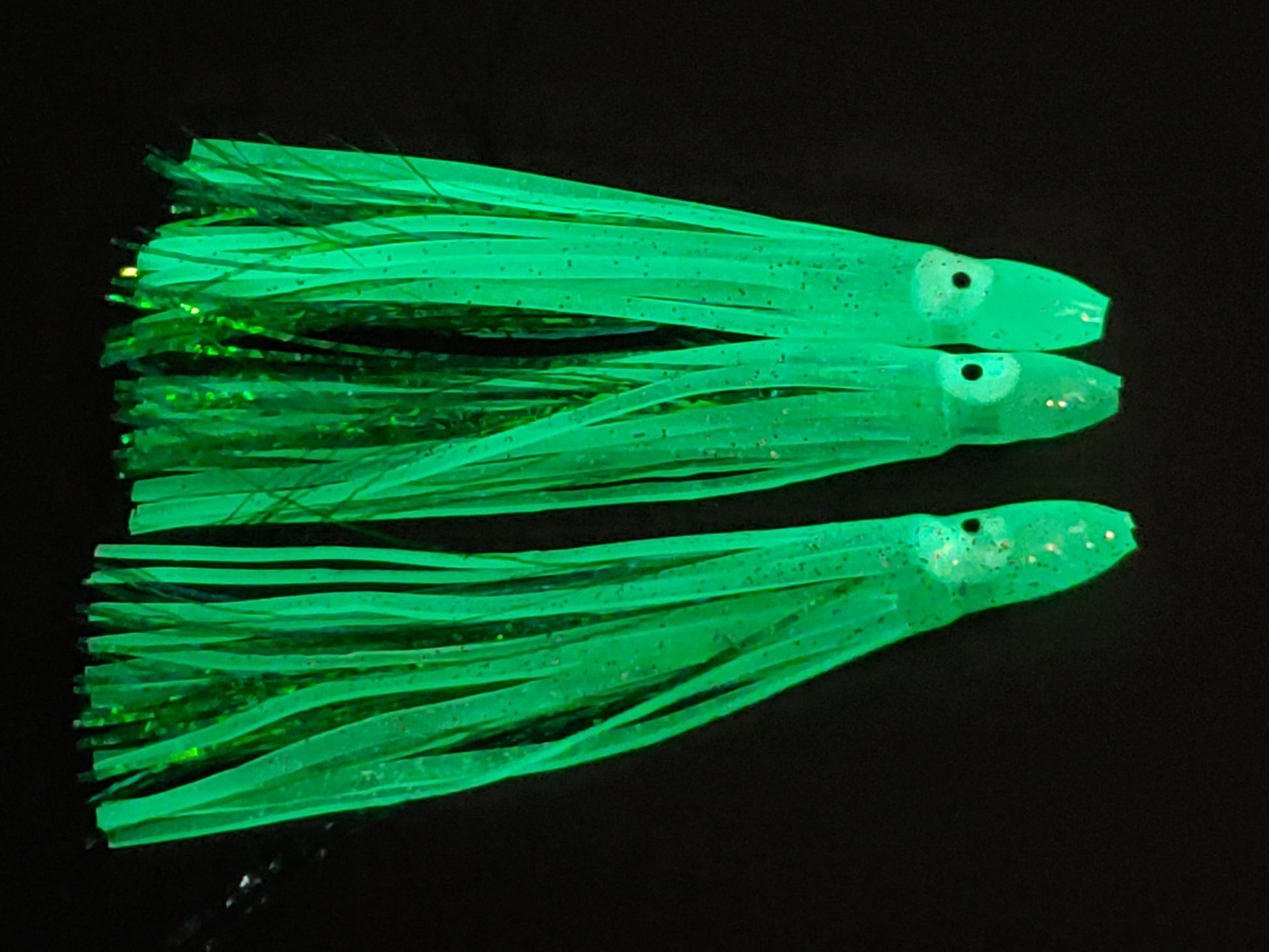 Glow Hoochie Squid with Mylar Insert - Fisher Tackle Company
