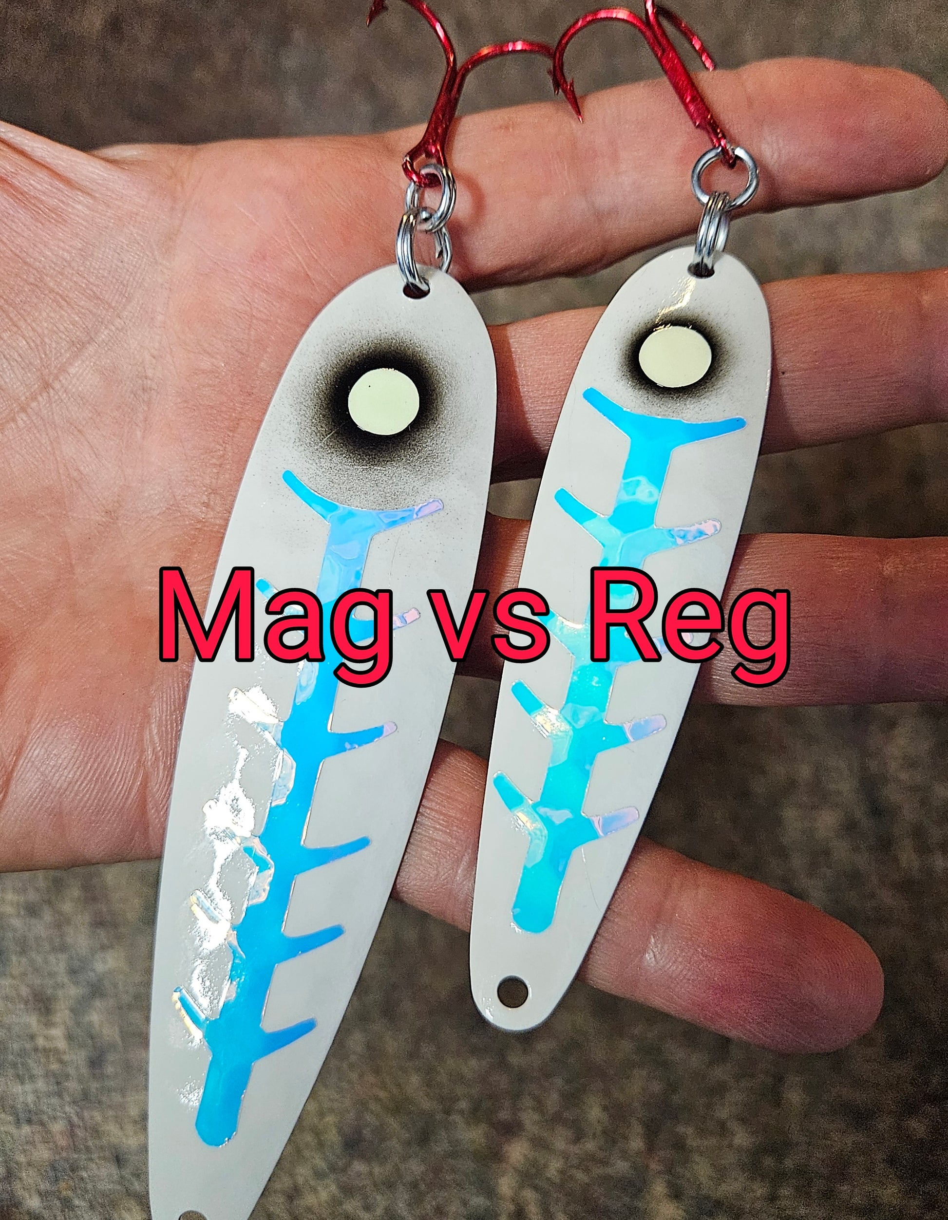 SuperGlow Salmon Trolling Spoon - 'BB-Gunn Barney' - Regular