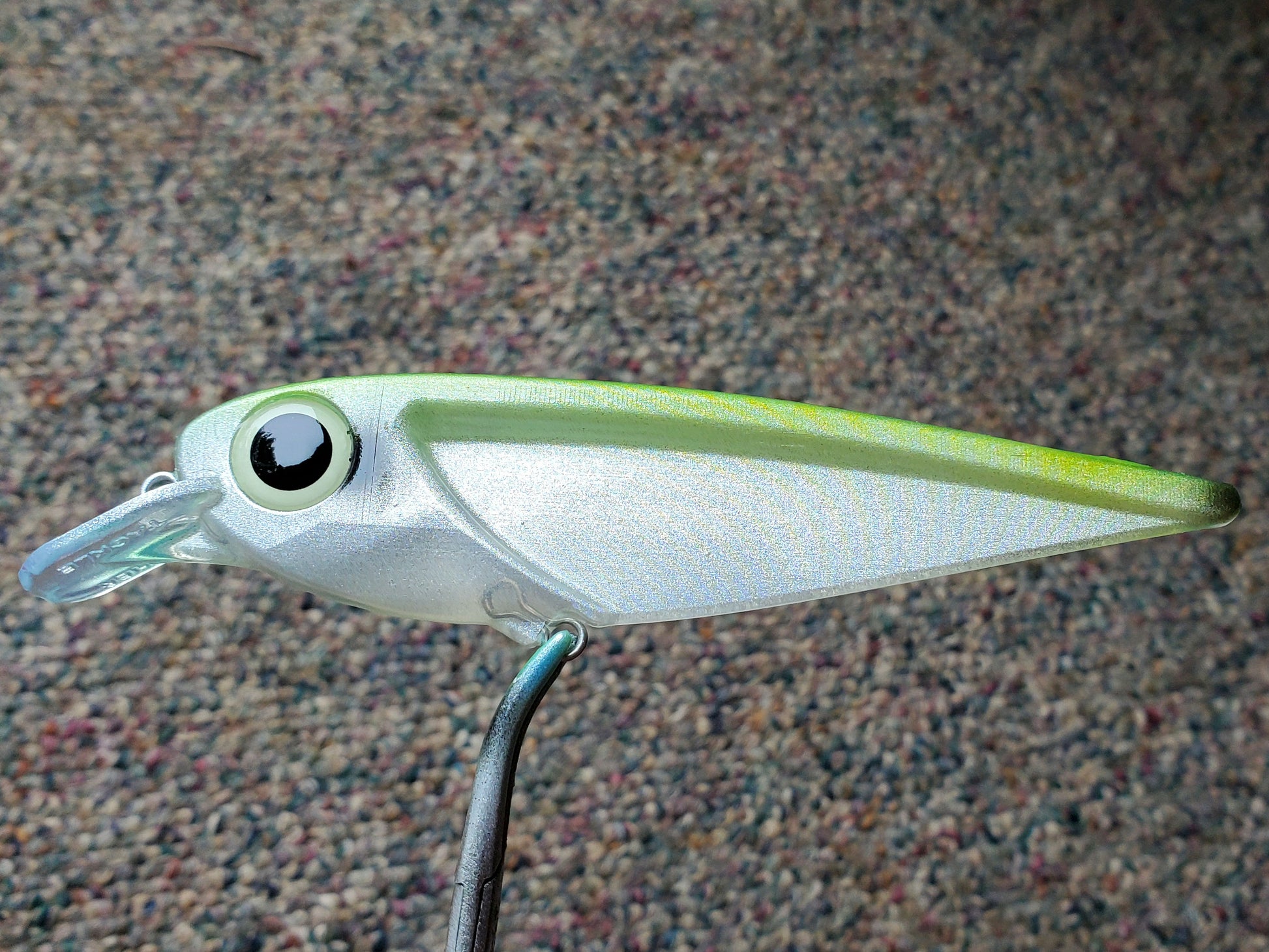 FlatFin Minnow 'Real Deal' Green Trolling Lure