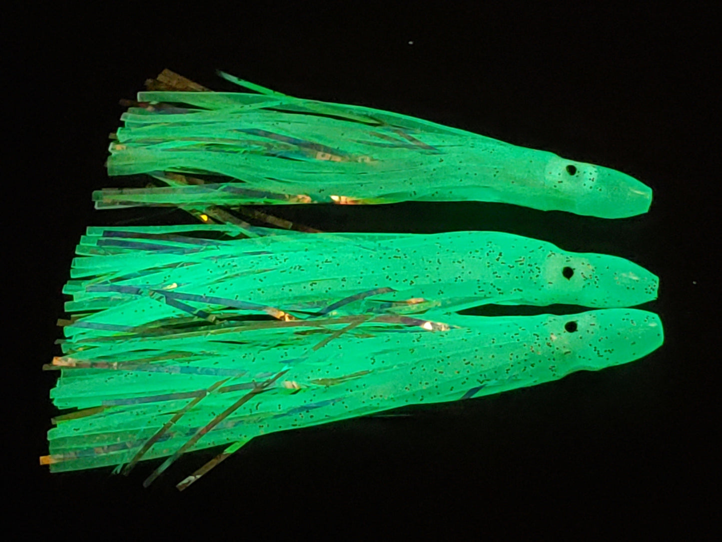 Glow Hoochie Squid with Mylar Insert - Fisher Tackle Company