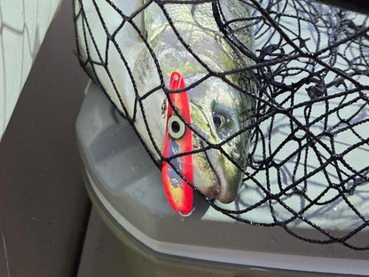 SuperGlow Salmon Trolling Spoon - 'SeeingRed'