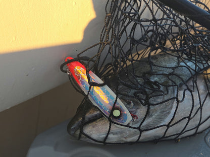 SuperGlow Salmon Trolling Spoon - 'Bloody Zombie'