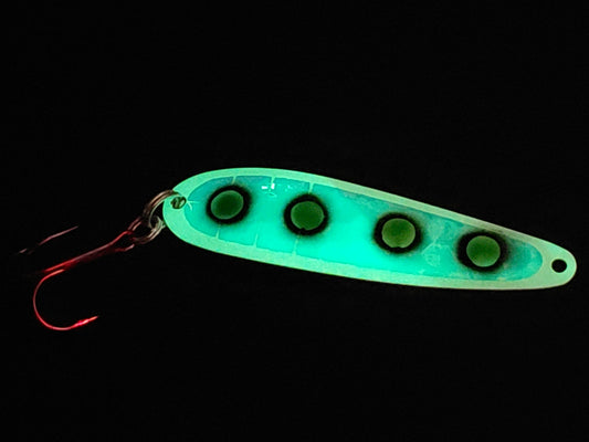 Fisher Tackle SuperGlow 'Green Eyes' Spoon