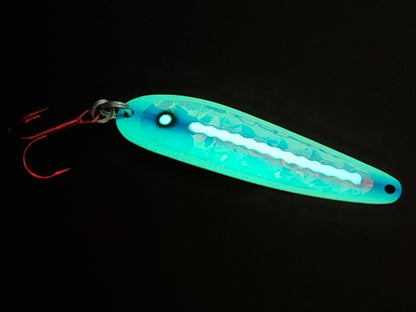 Fisher Tackle SuperGlow 'Blue Zit Ripper' Spoon