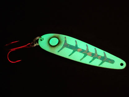 Fisher Tackle SuperGlow 'Pearl Zombie' Spoon