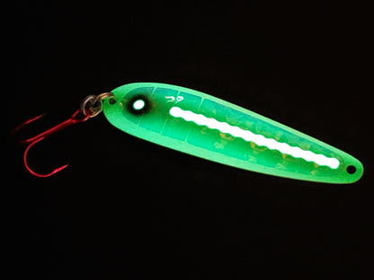 Fisher Tackle SuperGlow 'Green Zit Ripper' Spoon - Fisher Tackle Company