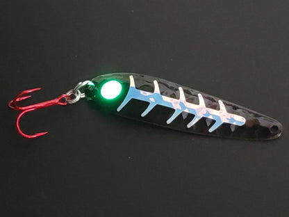 Fisher Tackle SuperGlow 'Black Zombie' Spoon