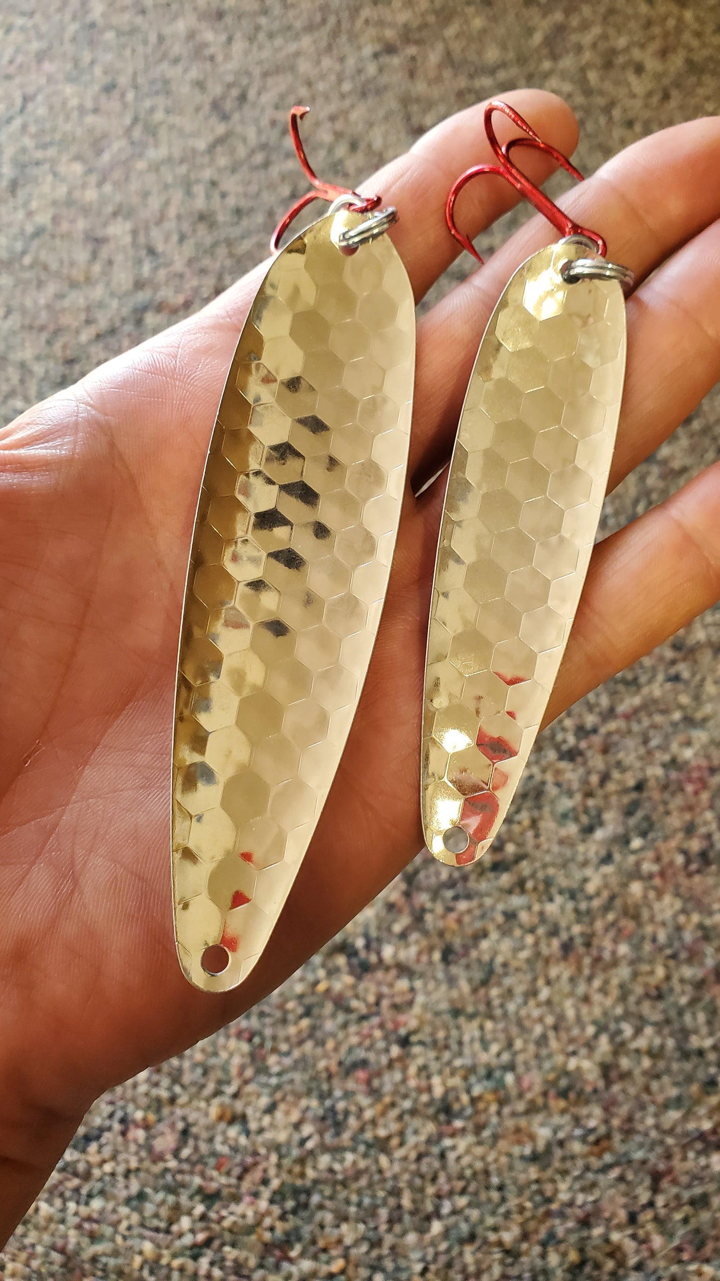Fisher Tackle SuperGlow 'Red Sploosh' Salmon Spoon - Fisher Tackle Company