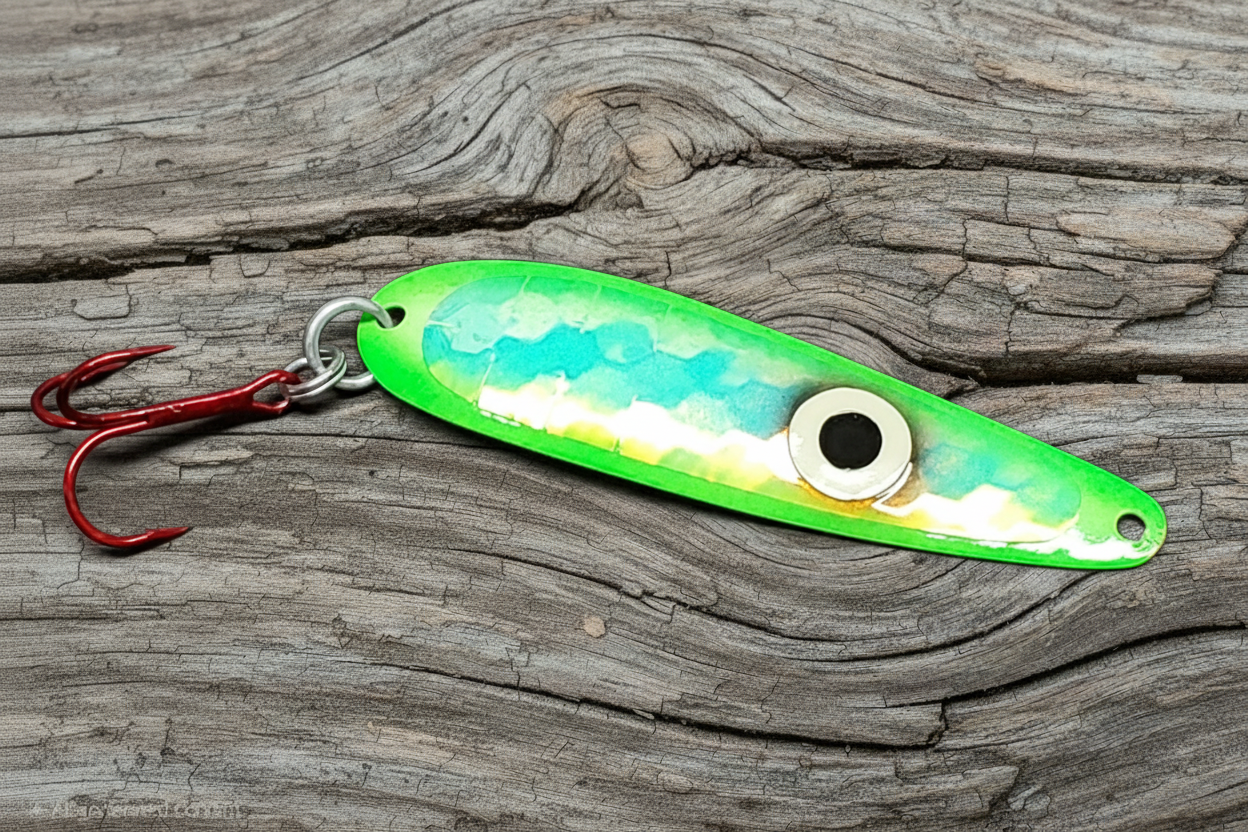 Spoon on weathered wood background