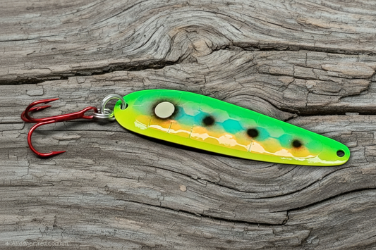 Spoon on weathered wood background