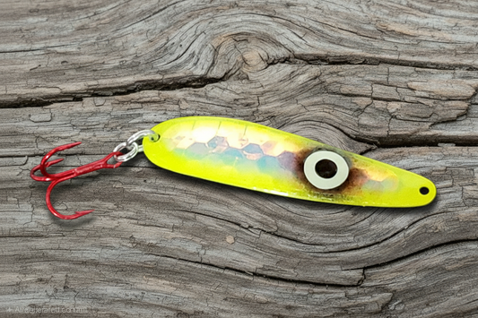 Spoon on weathered wood background